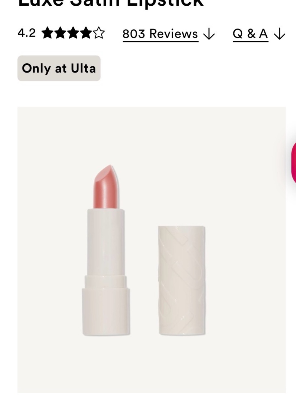 Ulta Beauty Luxe Satin Lipstick — Sunday vibes